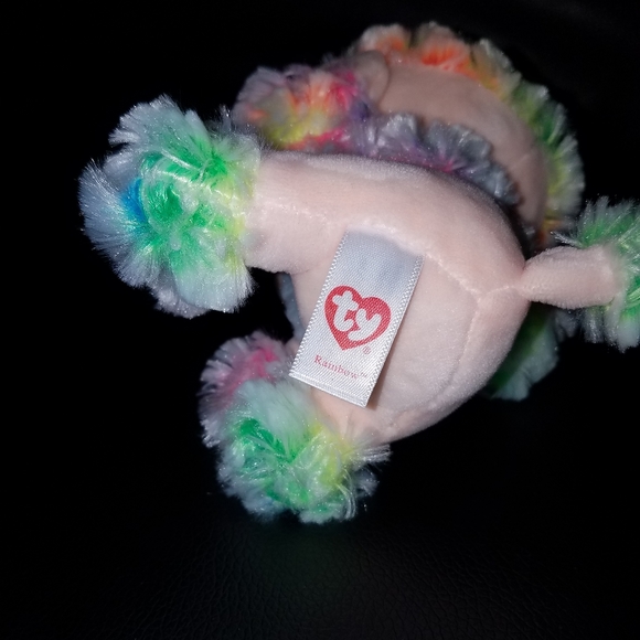 🤑5/$25 Ty Beanie Boos Rainbow Poodle - Picture 3 of 3